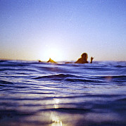 Surf al tramonto