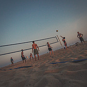 [Translate to Italiano:] Beach Volleyball am Strand von Morro Jable