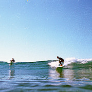 Surf, surfista sull'onda