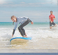 Corso di surf per bambini a Fuerteventura
